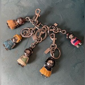 Coach Disney princess bear keychains